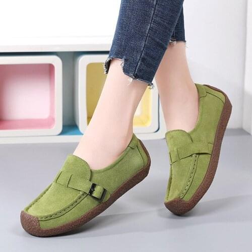 2021 Spring Women Flats Shoes Woman Platform Slip on Flats Sneakers Women Suede Ladies Tenis Loafers Moccasins Casual Shoes New