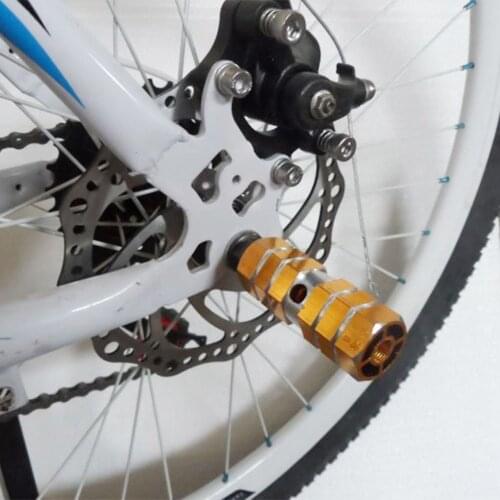 1Pair Universal Bicycle Hexagonal Foot Peg Axle Pedals Parts BMX MTB Bicycle Pedal Foot Pegs Aluminum Alloy Rear Pegs Hot