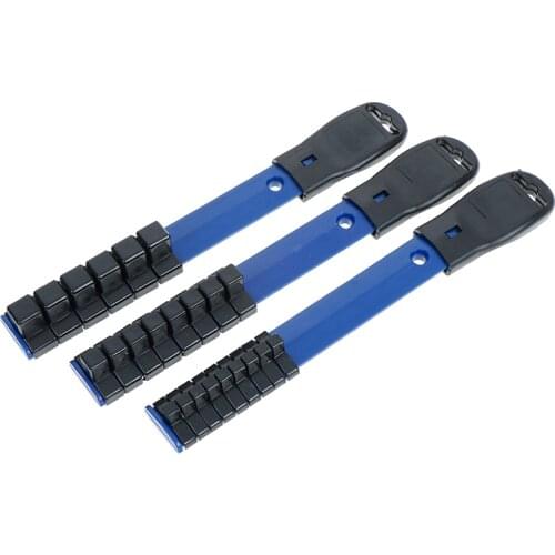 1Pcs Plastic 1/4" 3/8" 1/2" Smart Drive Socket Tray Rail Rack Storage Holder Organizer Tool Length: 225mm