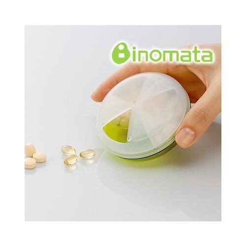 2017 Inomata circle rotating cover multicolour portable small portable kit 3 storage box