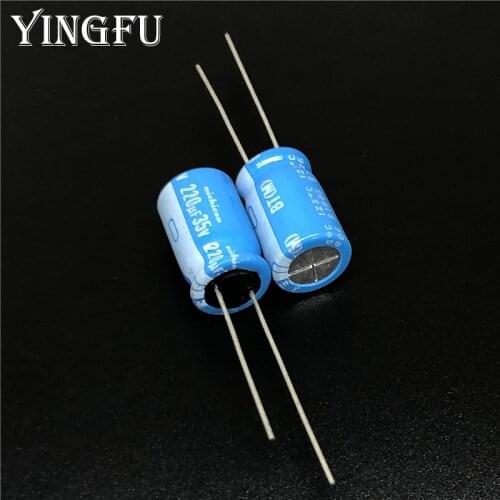 5pcs/50pcs 220uF 35V NICHICON BT Series 10x16mm Highly dependable reliability 35V220uF Aluminum Electrolytic capacitor