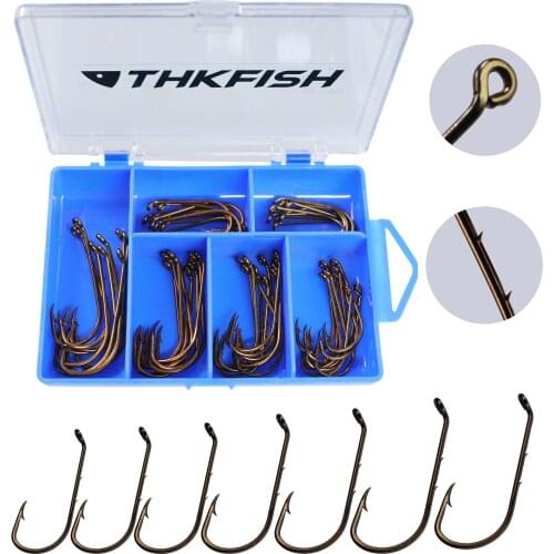 60pcs/box High Carbon Steel Fishing Hooks Freshwater Barbed Fish Hook Baitholder Fishing Hooks For Carp Fishing