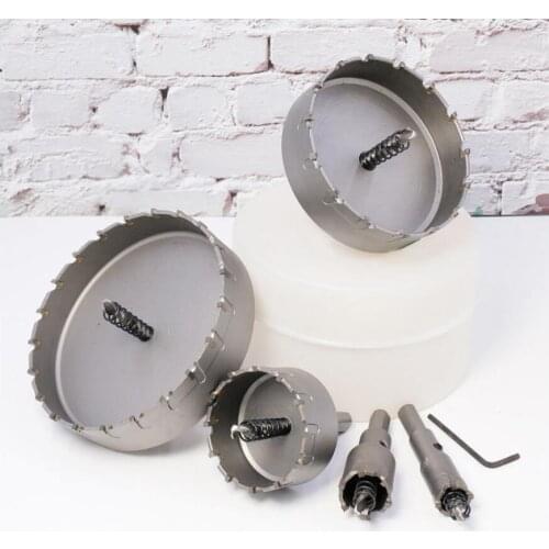 Free shipping 14-25mm TCT Hole Saw Drill Bit Alloy Carbide Cobalt Steel Cutter Stainless Steel Plate Iron Metal Cutting Kit