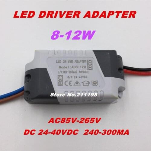 8-12W Dc24-42V Isolated Led Driver Power Supply External Constant Current Lighting Transformers For Diy Led Light