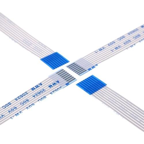 10pcs FPC FFC Flexible Flat Cable 8 PIN 1.0 mm pitch Step Same Sides Length Type A Length 60 100 120 150 200 250 400 500m