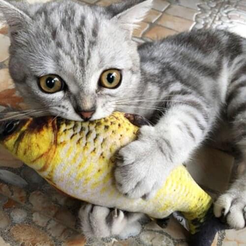 Cat Toy Fish Realistic Plush Toy Simulation Catnip Soft Gift For Pet Chewing