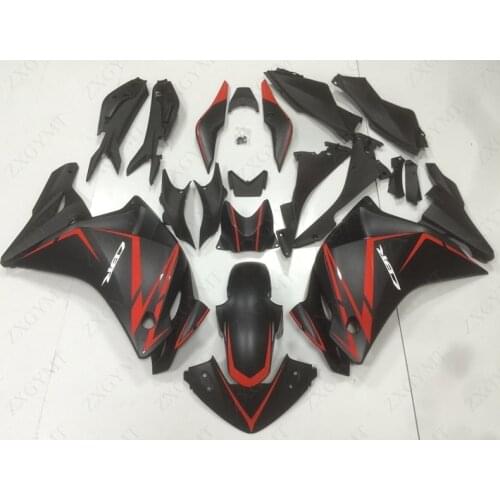 Full Body Kits CBR250 RR 2011 - 2014 Matte Black Red Fairings for Honda Cbr250rr 2014 Fairing Kits CBR 250 RR 2011