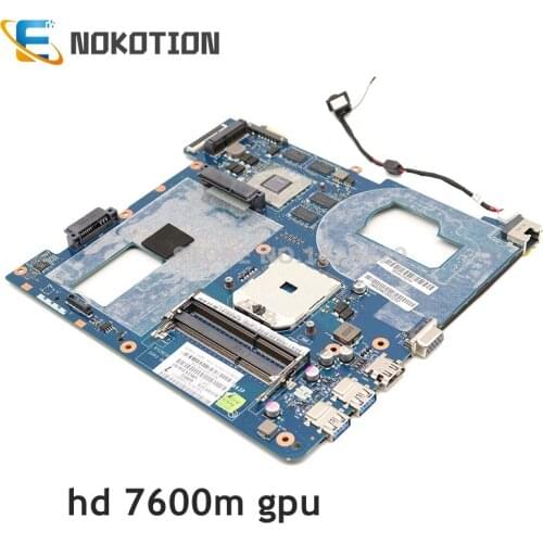 NOKOTION For Samsung NP355 NP355C4C NP355V5C Laptop Motherboard LA-8863P QMLE4 BA59-03567A BA59-03567B Socket fs1 HD 7600M GPU