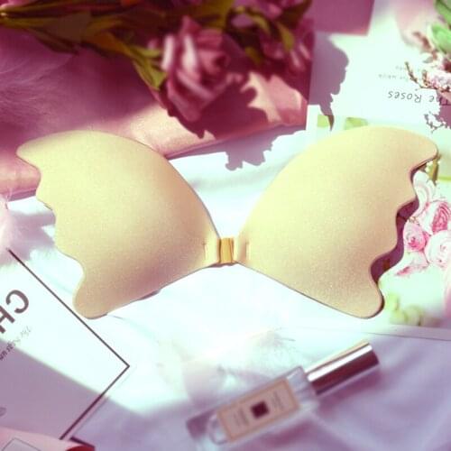 New Arrival Butterfly Wing Special beauty Ladies Invisible Bra Super Push Up Evening Dress With Wedding Gel Self-adhesive Bra