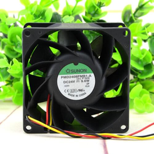 New original PMD2408PMB1-A / 8038 / DC24V 9.6W air volume of 8 cm fan