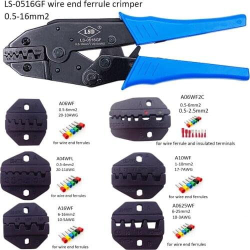 Crimping Pliers Clamp Tools Cap wire ferrule Terminal Kit 230mm Multi Functional Carbon Steel Multifunctional cable sleeve tool