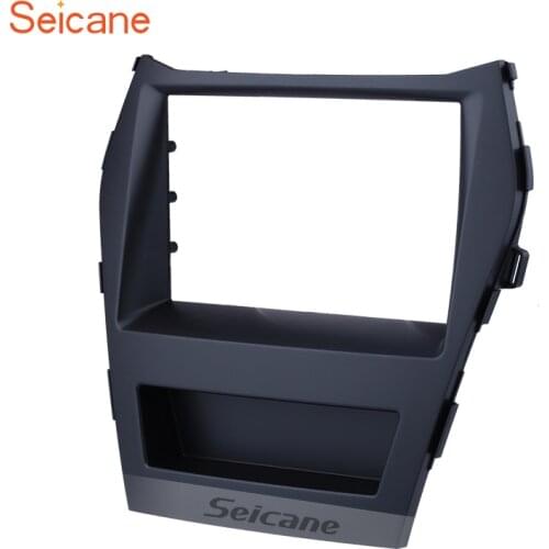Seicane Double Din OEM Car Radio Fascia DVD Panel Frame For 2016 Hyundai Santafe IX45 Dash Installation Kit Audio Cover Bezel