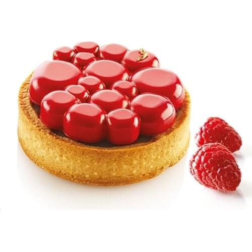 8 Even Round Bubble Shape Dessert Mousse Pan Tower Cake Set Round Shape Stainless Steel Cake Molds for Baking Bakeware