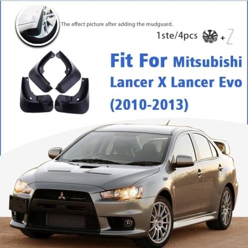 Mudguard For Mitsubishi Lancer X Lancer Evo 2010 2011 2012 2013Front Rear Mudflaps Mudguards Car Accessories Splash Guard Fender