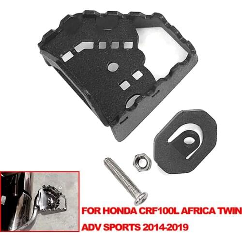 For Honda CRF1000L Africa Twin Adventure Sports ADV 2014-2018 2017 2016 Steel Brake Lever Pedal Enlarge Extension Rear Foot Pad