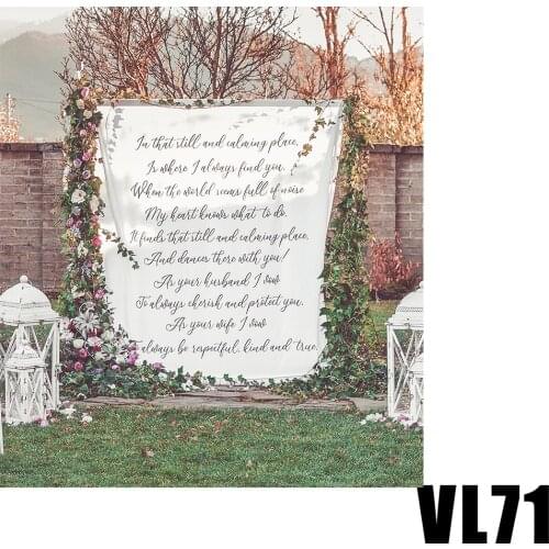 Wedding Banner Calligraphy Ceremony Photo Booth Wedding Fabric Calligraphy Banner