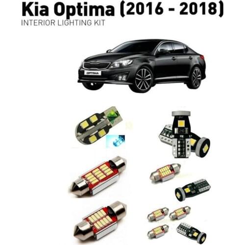 Led interior lights For Kia optima 2016-2018 10pc Led Lights For Cars lighting kit automotive bulbs Canbus