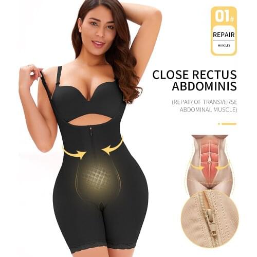 Waste Trainer Slimming Sheath Woman Flat Belly Postpartum Girdles Female Bodysuit Butt Lifter Thigh Trimmer High Waist Shapewear