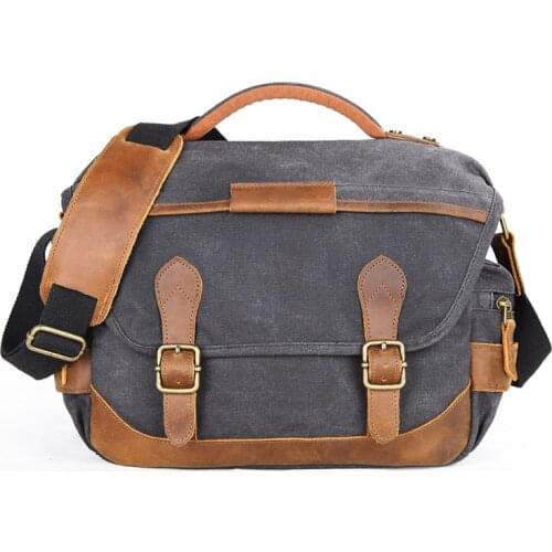 Waterproof Batik Canvas Photography Shoulder Camera Bag New Retro Casual SLR Bag Handbag