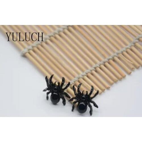 YULUCH Unique Design Minimalist Mini Black Insect Jewelry Spider Earrings For Women Shopping Wild Novelty