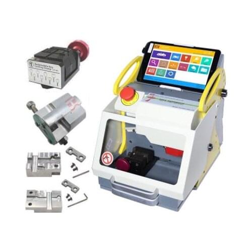 4 Clamp NEW 2021120W CNC Key Cutting Machine SEC-E9 Car Key Duplicating Cutter Machine Locksmith Tools same as Miracle A9