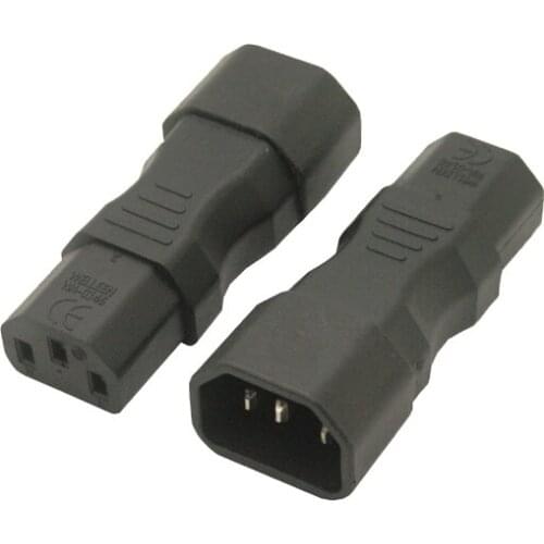 WA0146 C13 to C14 adaptor IEC 320 C14 to C13 straight power adapter IEC 320 3pin male to female extension adapter