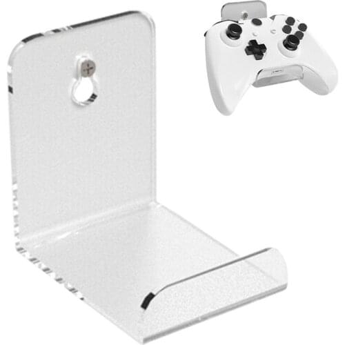 Acrylic Headset Stand Game Controller Holder Wall Mounted Hanger Space Saving Gamepad Holder Universal Wall Mount For PS4 Xbox