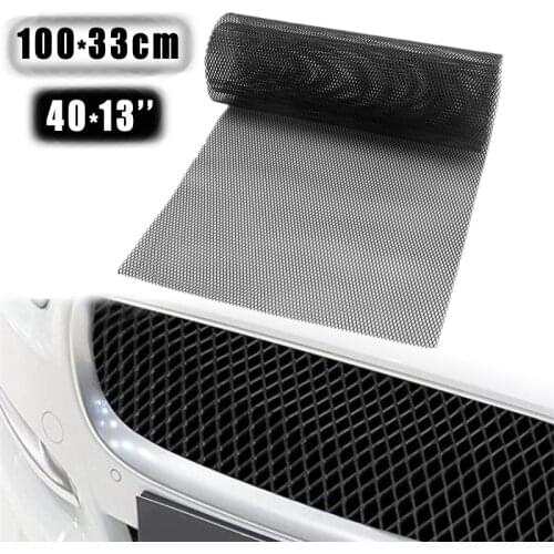 Aluminum Mesh Car Grille Cover Net Hexagonal Diamond Car Bumper Fender Hood Vent Grille Net Universal Protector Home Garden