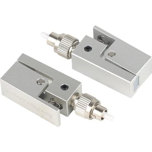 Free Shipping New Optic Fiber Connector FC Square Bare Adapter Flange Temporary succeeded OTDR Test Coupler Special Sale