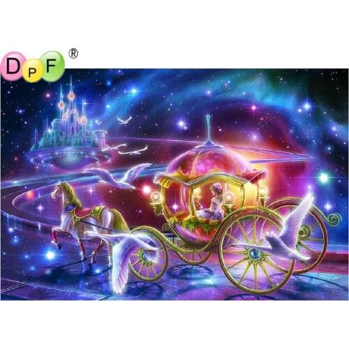 DPF Diamond embroidery The princess of heaven diamond mosaic Diamond Painting Cross Stitch scenery needlework home decor crafts