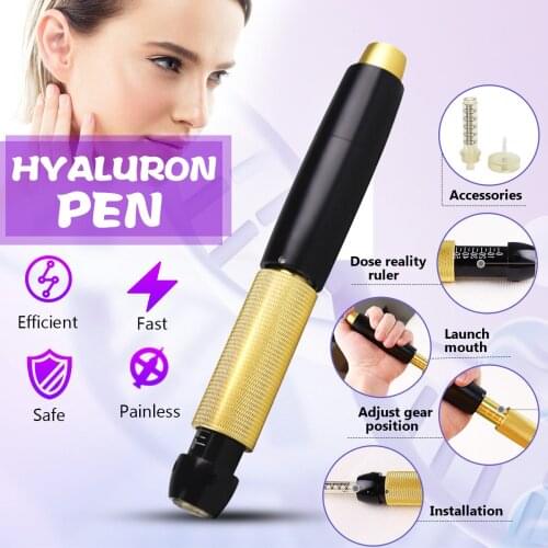 Hyaluronic Injection Pen 3 pressure adjustable Massage Atomizer gun Acid Guns Anti Wrinkle acid dermal filler lip injection pen