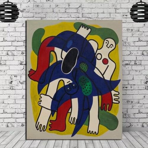 Guggenheim Fernand Legor Canvas Painting Print Living Room Home Decoration Artwork Modern Wall Art Oil Painting Posters Pictures