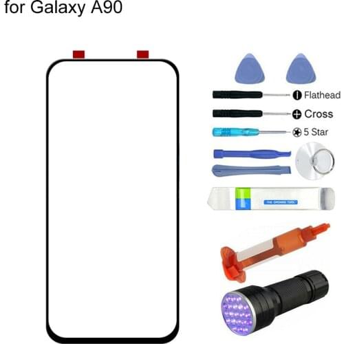 Front Glass Screen Repair Kit with tools for Samsung Galaxy A10 A30 A70 A80 A90 Replacement Touch Screen Glass