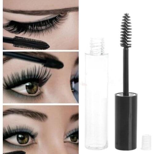 Beauty Portable 10mL Empty Mascara Tube Eyelash Vial Liquid Bottle Container Black Cap Refillable Bottles Makeup Accessories
