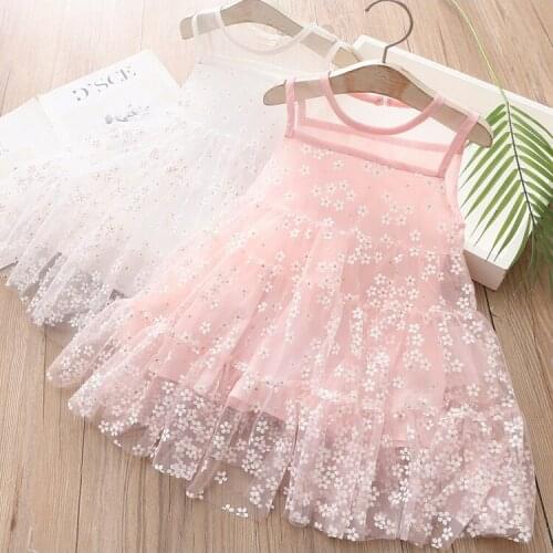 2021 Summer Girls Dresses Children Clothes Straps Baby Girls Dress Kids Princess Flowe Dress Baby Girls Dress Girls Outwear M35