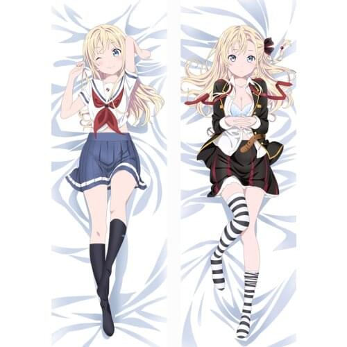 MMF High School Fleet anime Haifuri sexy Akeno Misaki & Shiro-chan pillow cover Haisukuru Furito Dakimakura body Pillowcase