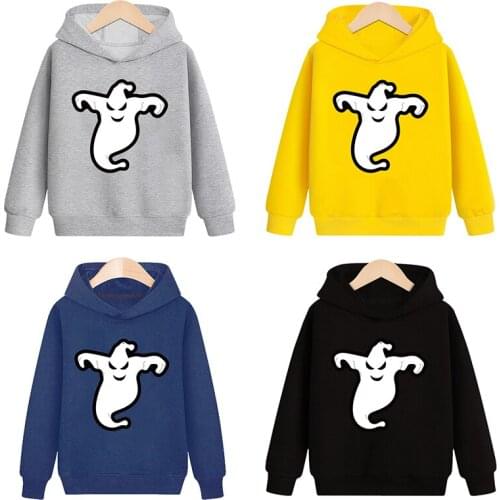 2-12 Years Halloween Gifts Boys Girls Kids Children Hoodies Autumn Hooded Sweatshirt Clothes Girls Pullover Tops Clothing Tops