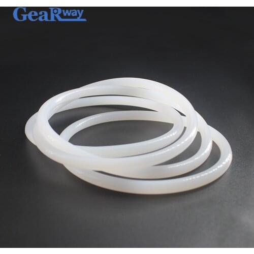 Gearway Semitransparent Silicon O Ring Seal Gasket 4mm CS Food Grade O Ring Seal 140/145/150/155/160/200mm OD VMQ O Ring Sealing