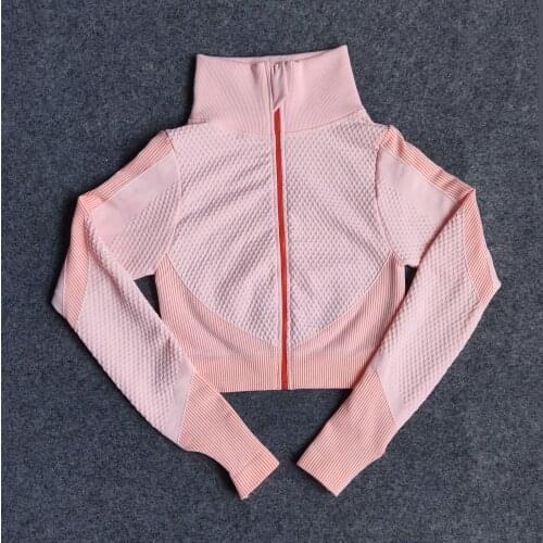 Yoga-Top Vital Seamless Yoga Shirt Women Fitness Zipper Long Sleeve Workout Tops Gym Clothes Sportswear Running T-shirts