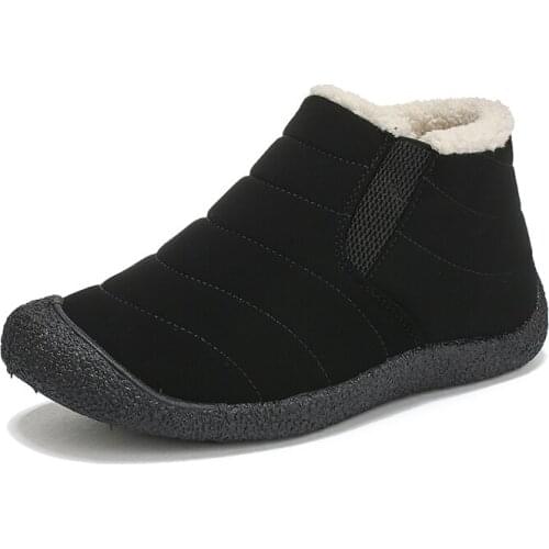 Winter Outdoor Canvas Snow Boots Male Waterproof Non-slip Warm Boots For Men And Women Cold Resistance Wear Resistance Size 46