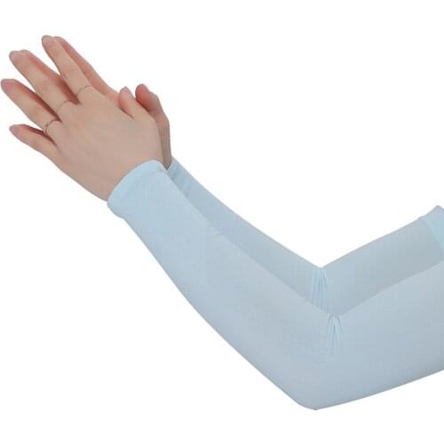 1pair Arm Sleeves Warmers Sports Sleeve Sun UV Protection Hand Cover Cooling Warmer Running Fishing Cycling Ski Ice Silk Cooling