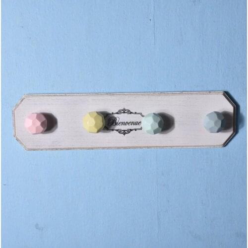 1PC Creative Wooden Flower Hooks Children Bedroom Hangers Wall Decoration Wall Hanging Clothes Hooks ENU 003