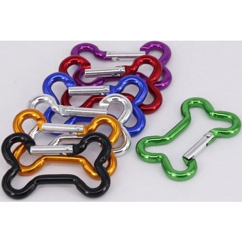 10PCS Bone Type Carabiner Aluminum Alloy Backpack Water Bottle Buckle Multifunctional Crarabiner
