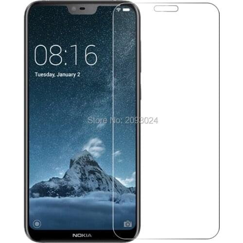 2.5D 0.26mm 9H Front Guard Tempered Glass For Nokia X6 5.8 inch Screen Protector Safety Toughened protective film For Nokia X6