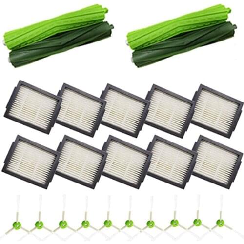 24Pcs Replacement Parts Accessories Compatible For Irobot Roomba I7 I3 I4 I6 I8 I8 Plus E5 E6 Series Filter