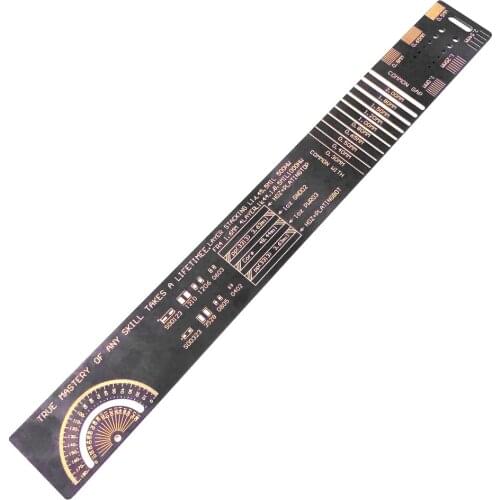 250mm PCB Reference Ruler Chip IC SMD Diode Transistor Measuring Tool For Electronic Engineers