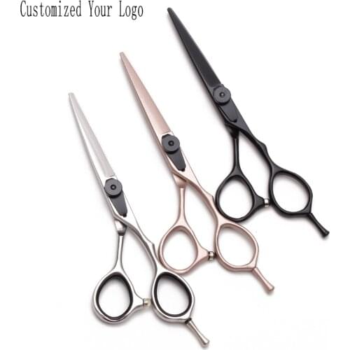 5.5In. 16cm Customized Logo C9015 Babrer Makas Haircut Machine Salon Cutting Scissors Thinning Shears Professional Hair Scissors