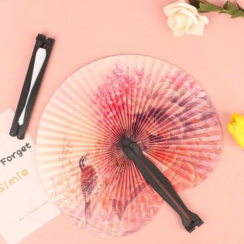 5PCS Pattern Chinese Paper Folding Hand Fan Oriental Floral Fancy Fans Random Party Wedding Favors Gift Home Decor