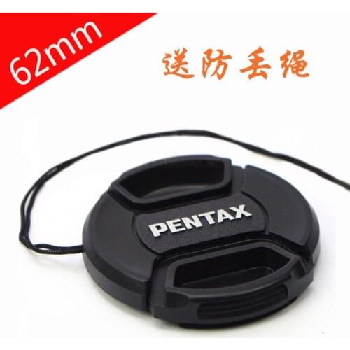 62mm Snap-on Pinch Lens Cap for Pentax PK K3 K50 KS2 K5 K30 K52 K5II DSLR 18-135MM K mount DA AF manual camera lens