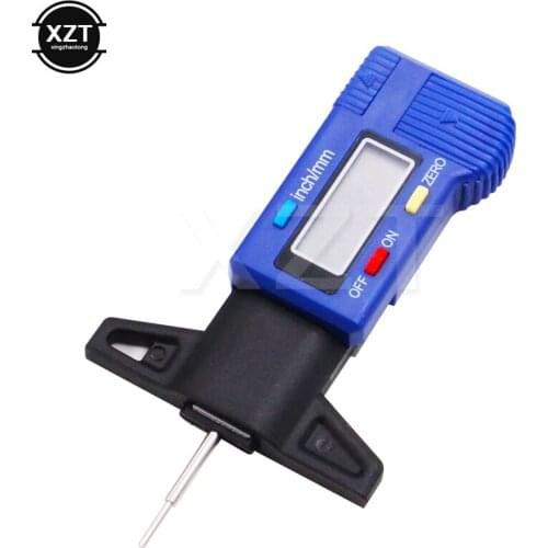 Car Digital Tyre Tire Tread Depth Tester Gauge 0-25.4mm Meter Measurer Tool Caliper LCD Display Tpms Tire Monitoring System